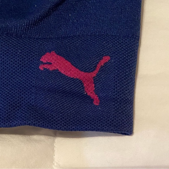 Dark Blue Ajustable Puma Sport Bras - Picture 2 of 3